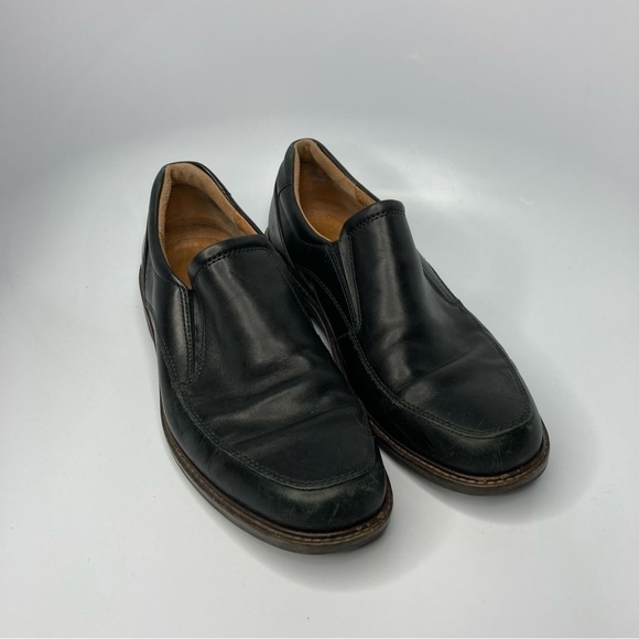 ECCO Holton Apron Toe slip‎ on shoes black leather size 44 9.5 10 main image 5
